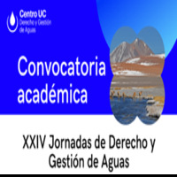 Convocatoria académica: XXIV jornadas de derecho y gestión de aguas